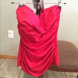 Red retro one piece